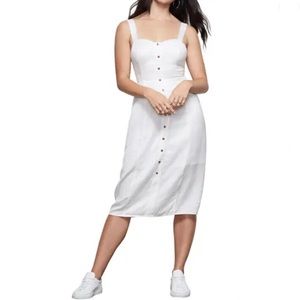 NWT Good American The Bustier Button Down Dress